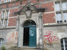 Entrance to high school