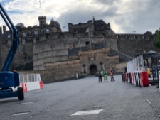 Edinburgh Castle under construction